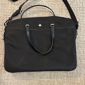 kate spade Black Nylon Laptop Briefcase with Shoulder Strap